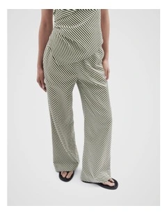 Stripe Wide Leg Pant