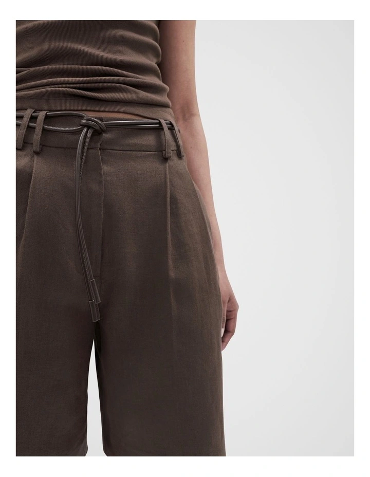 Longline Bermuda Short in Mocha image 3
