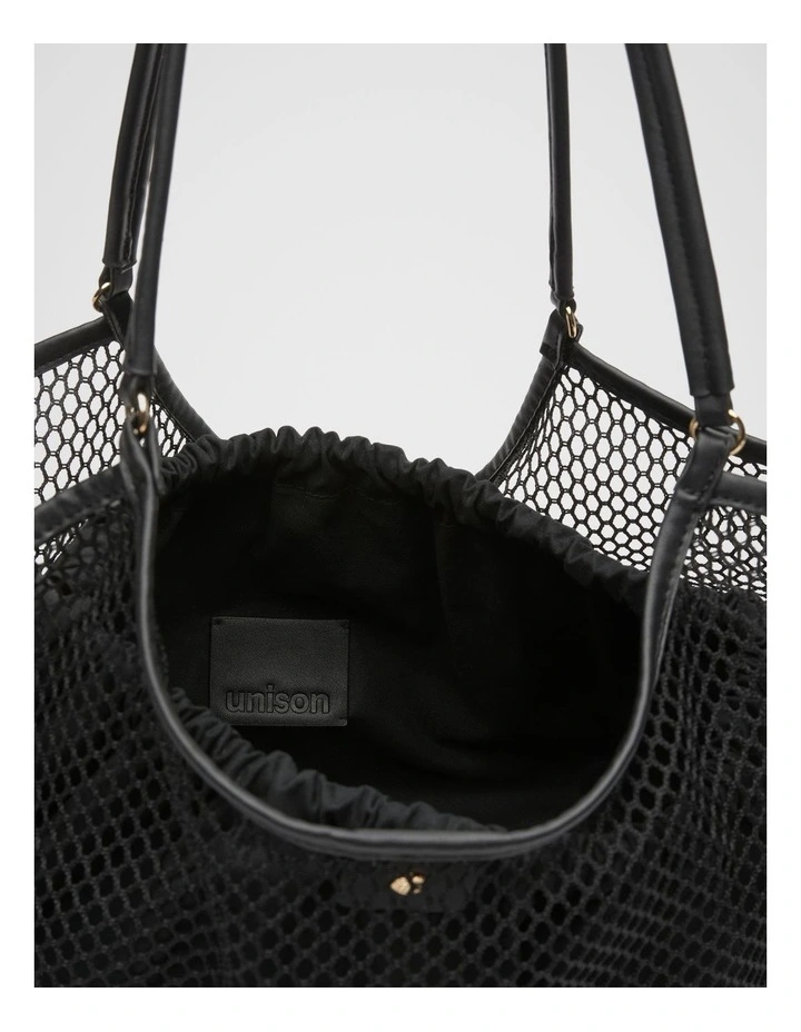 Riviera Shopper Bag in Black image 2
