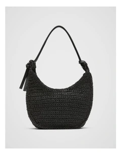 Libby Textured Hobo Bag in Black