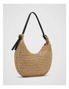 Libby Textured Hobo Bag in Beige