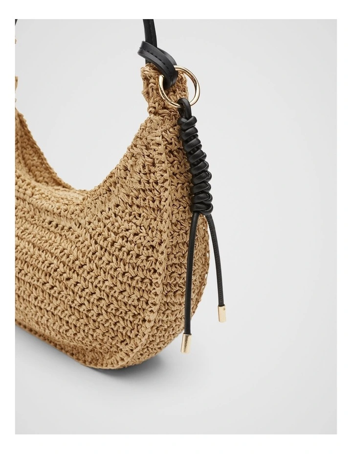 Braided Keyring in Black image 2