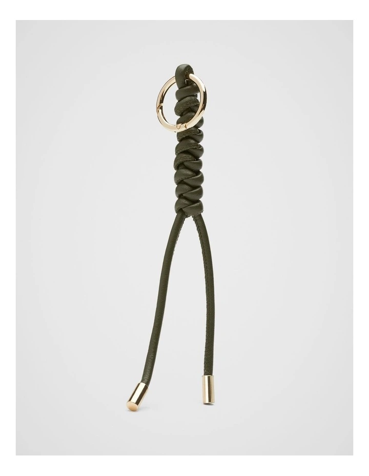 Braided Keyring in Black image 1