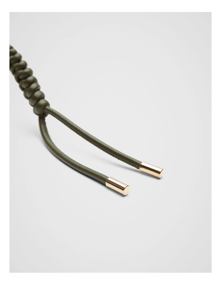 Braided Keyring in Black image 2