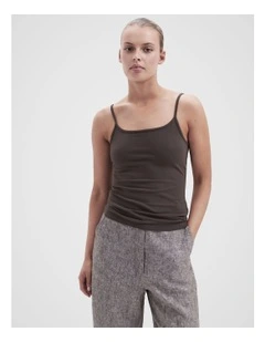 Essential Layering Cami in Brown