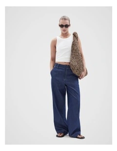 Denim Wide Leg Pant