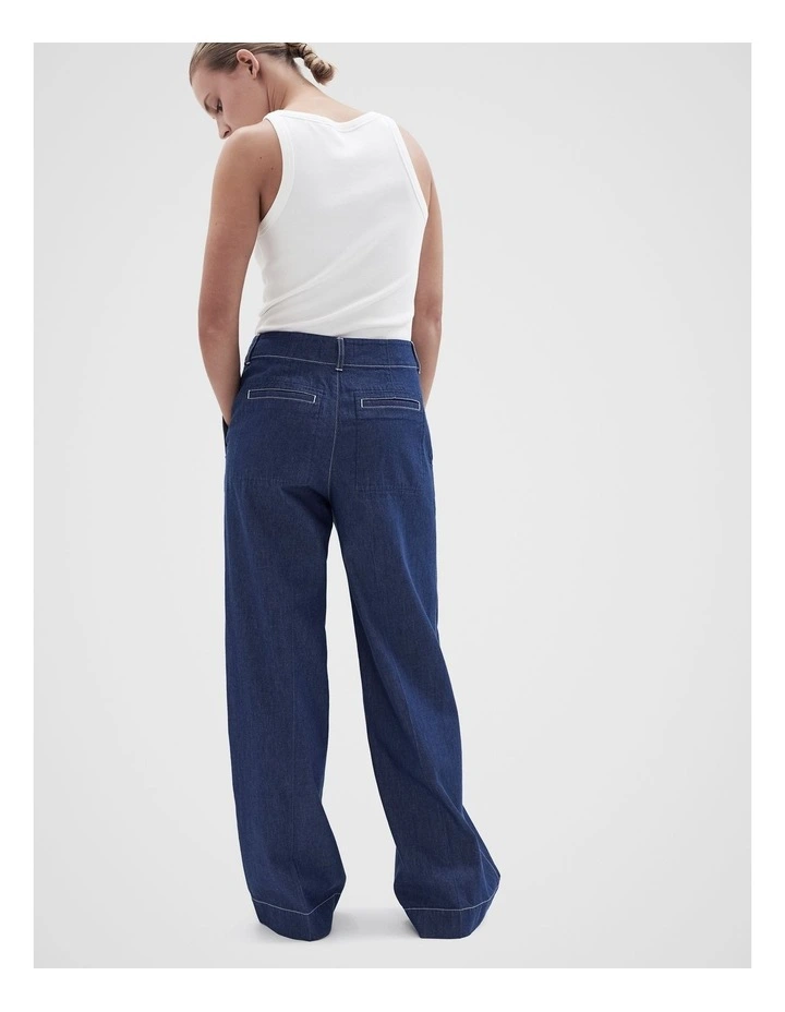 Denim Wide Leg Pant image 2