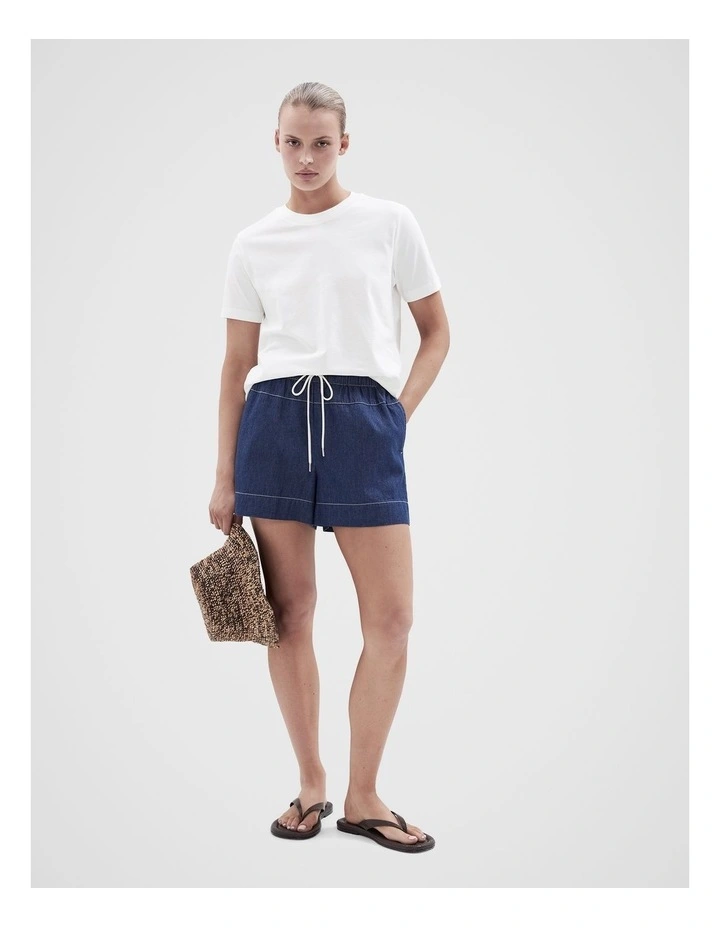 Paperbag Waist Denim Short image 1