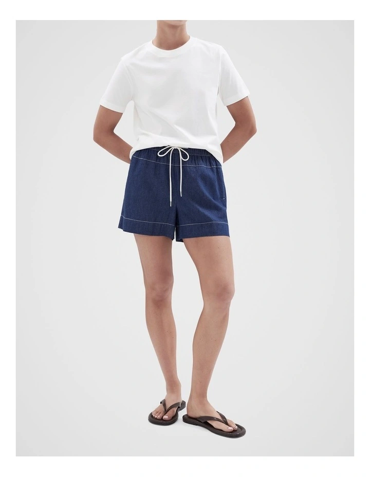 Paperbag Waist Denim Short image 4