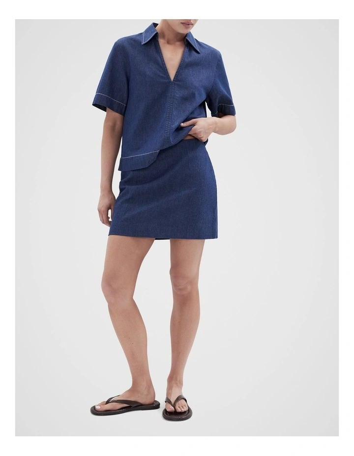 Denim Mini Skirt image 3