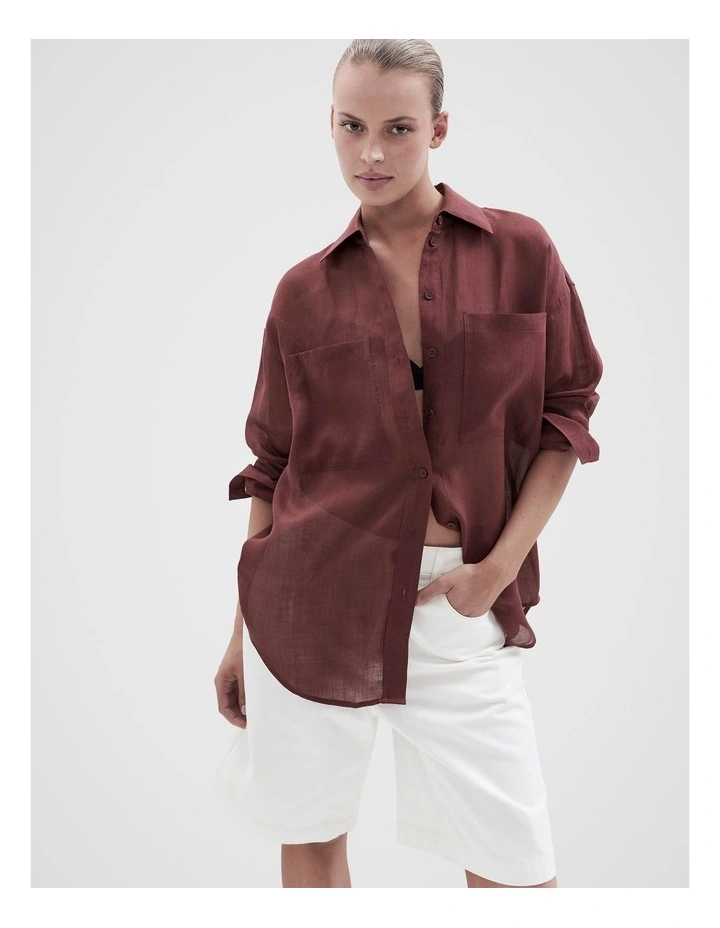 Ramie Oversized Shirt image 1