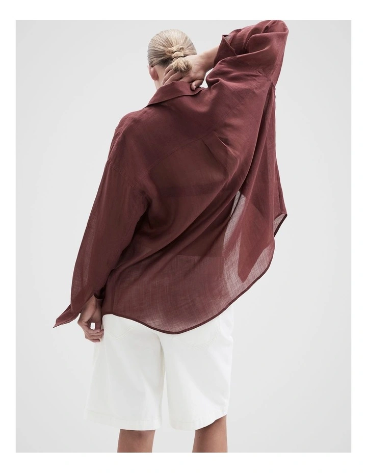 Ramie Oversized Shirt image 2