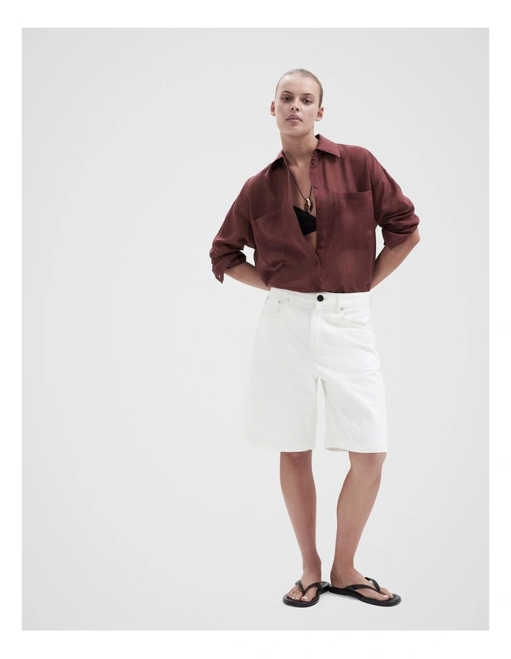 Ramie Oversized Shirt image 3