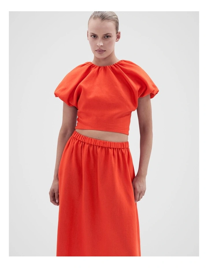 Cropped Linen Top image 1