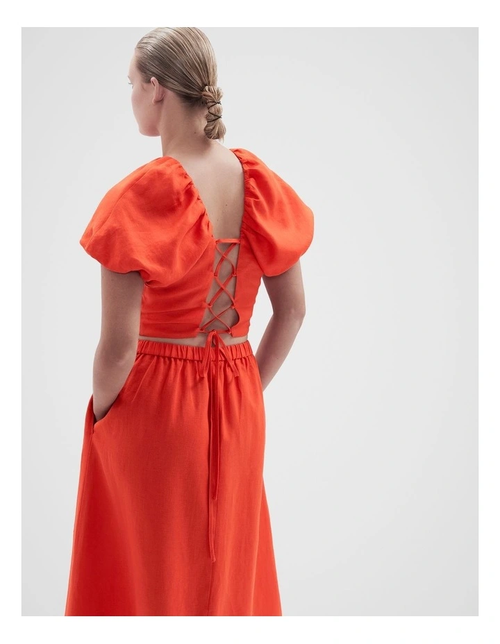 Cropped Linen Top image 2