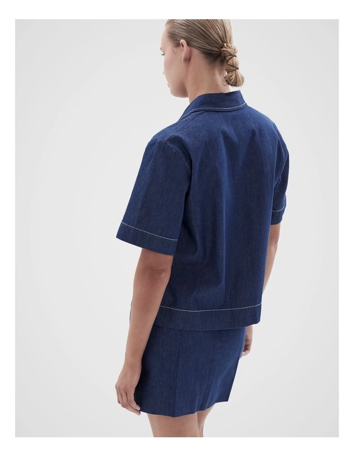 Collared Denim Popover image 2