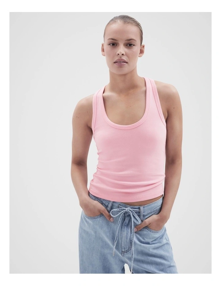 Aus Cotton Scoop Neck Tank image 1