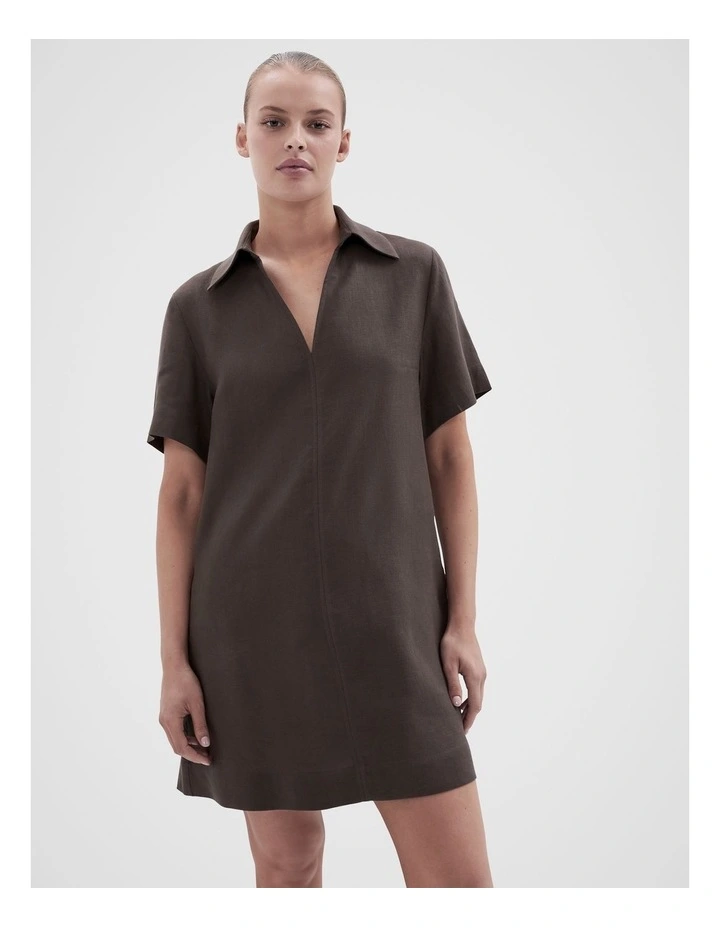 Collared Linen Dress image 1