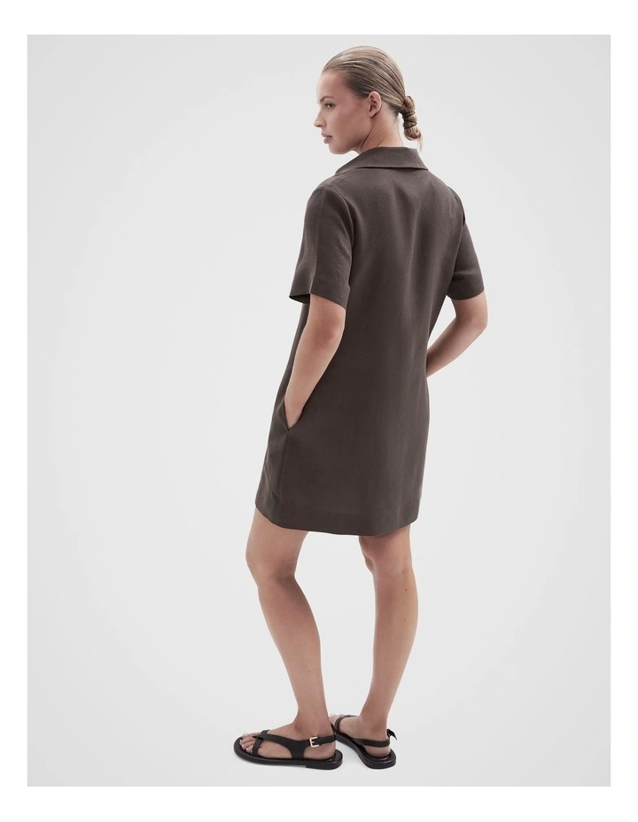 Collared Linen Dress image 2