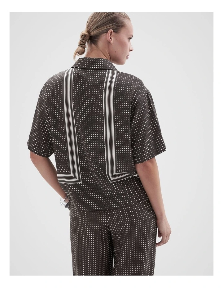 Border Stripe Resort Shirt in Brown image 2