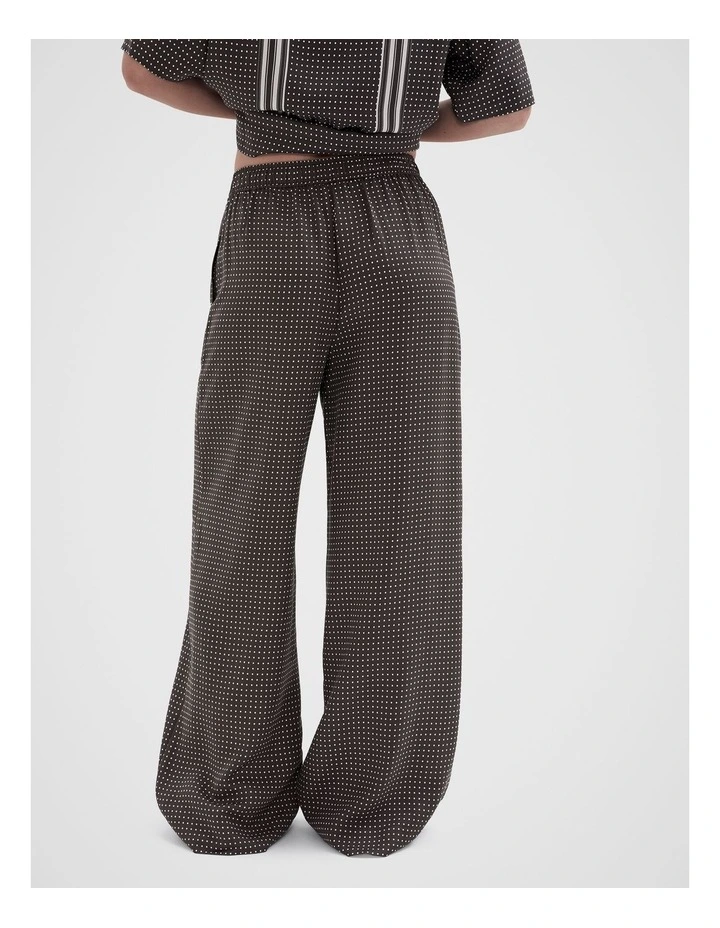 Spot Wide Leg Pant in Brown image 2