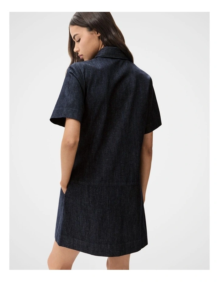 Denim Button Through Dress image 2