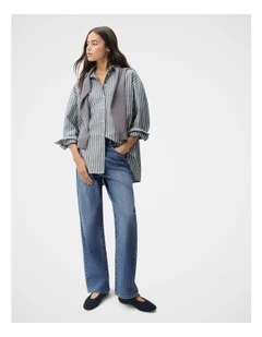 Relaxed Straight Fit Jeans in Blue