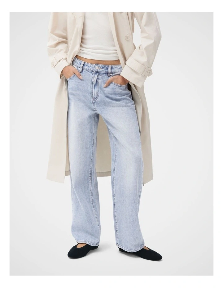 Relaxed Straight Fit Jeans in Blue image 1