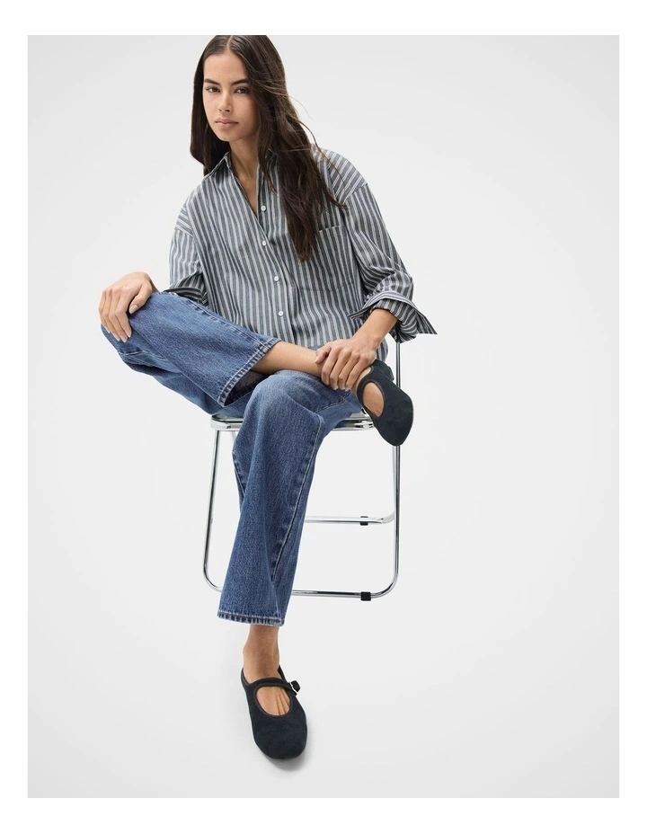 Estella Suede Ballet in Black image 4