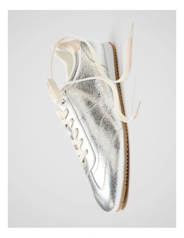 Luna Retro Sneaker in Silver image 3