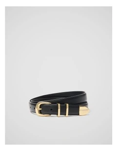 Esme Western Belt in Black