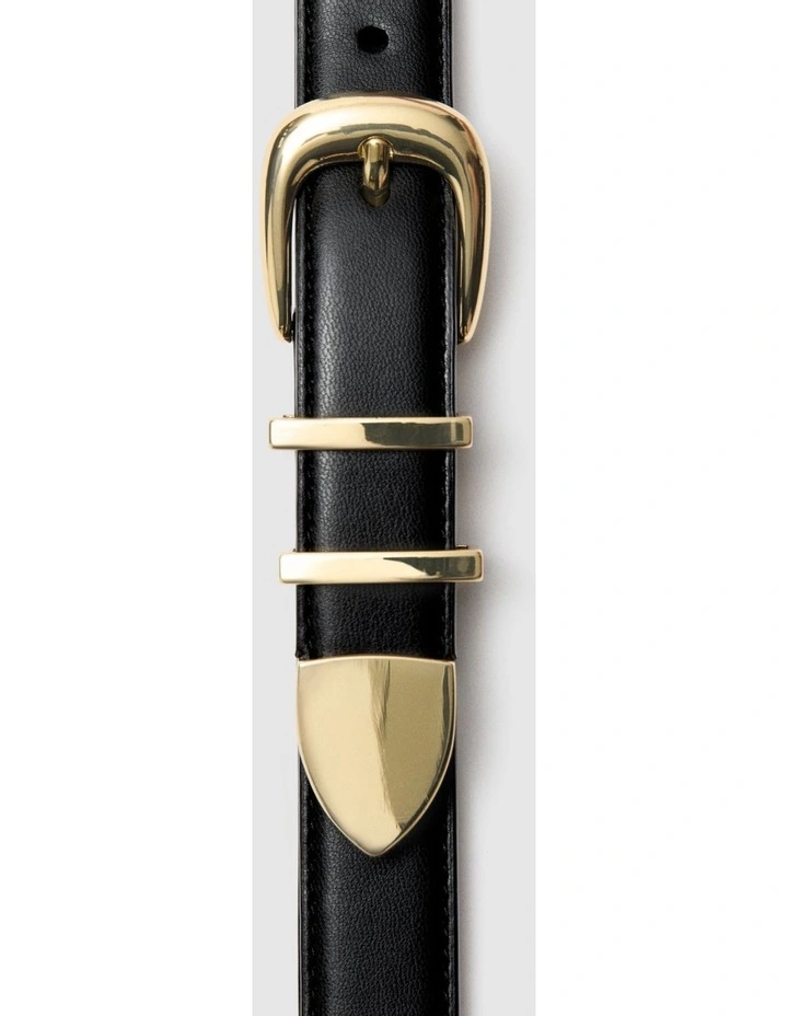 Esme Western Belt in Black image 2