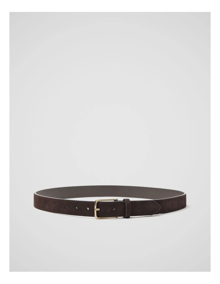 Leia Suede Belts in Brown image 1