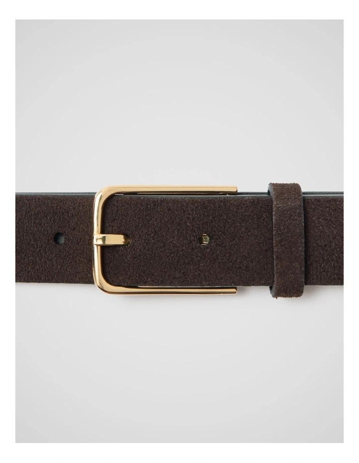 Leia Suede Belts in Brown image 2