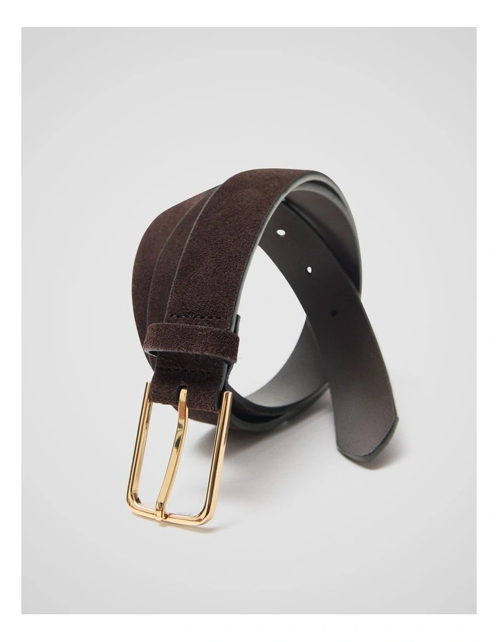Leia Suede Belts in Brown image 3