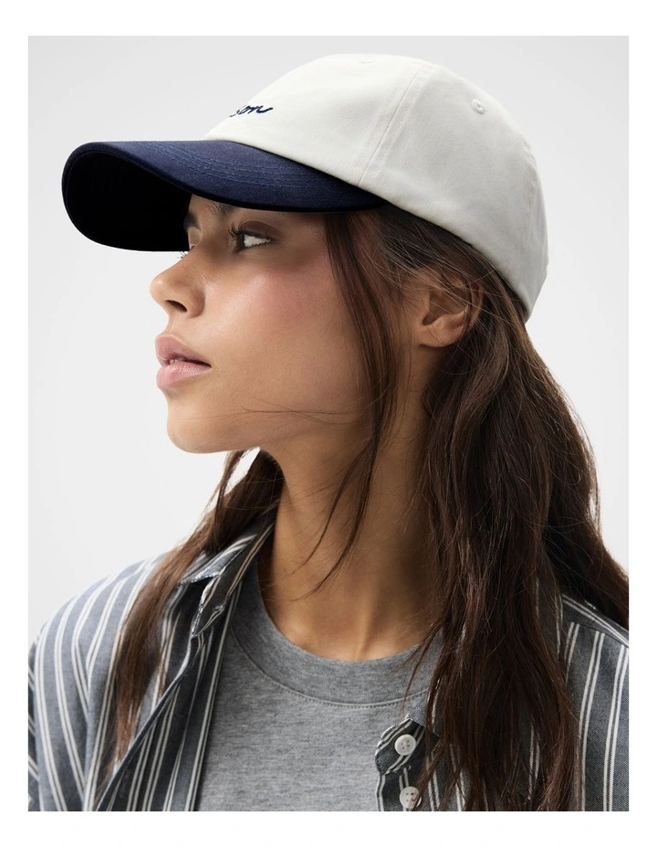 Retro Baseball Cap in Blue image 3