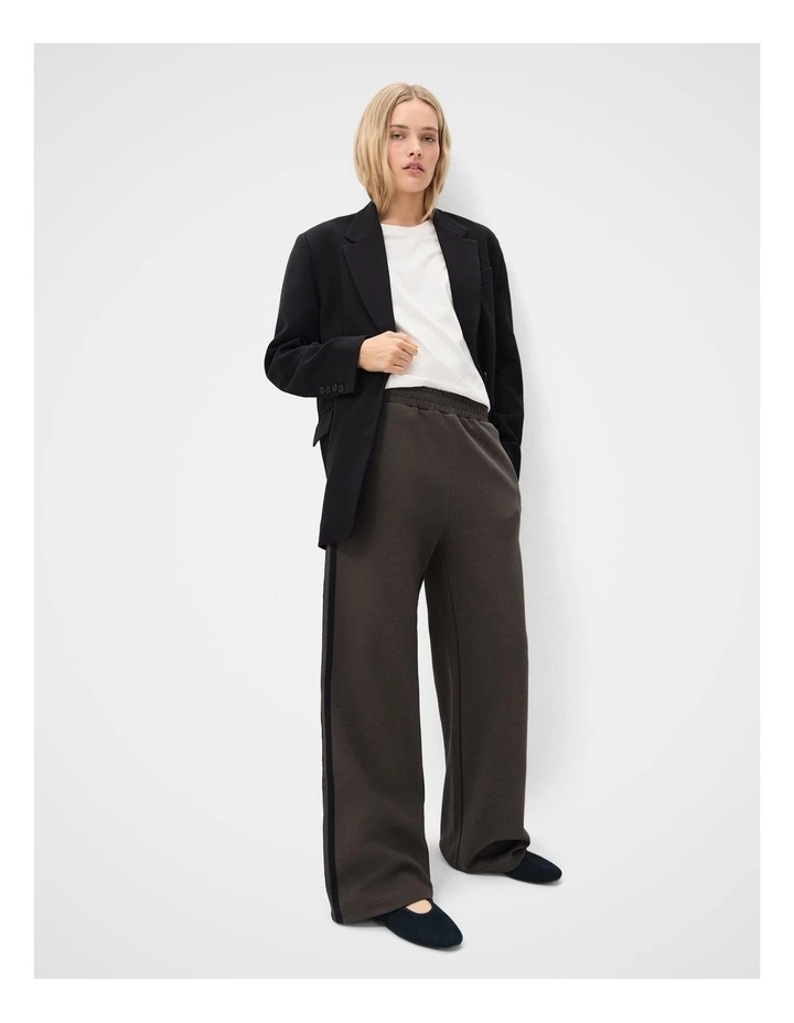 Sporty Pull On Pant in Brown image 1