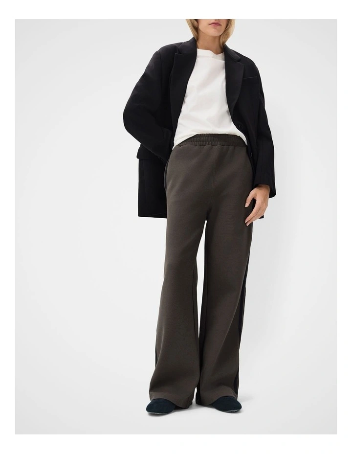 Sporty Pull On Pant in Brown image 4