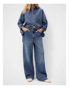 Wide Leg Jean in Blue