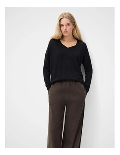 Soft V Neck Long Sleeve Tee