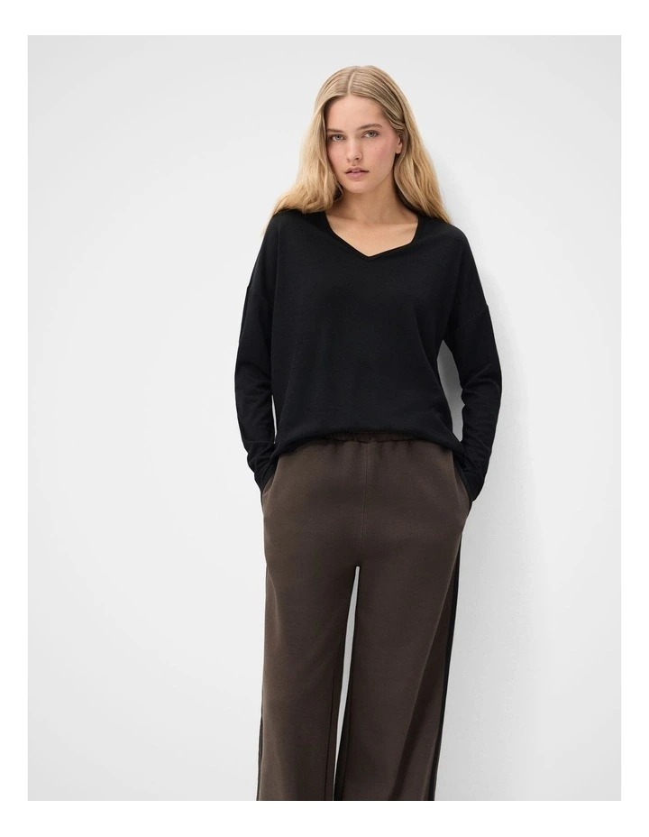 Soft V Neck Long Sleeve Tee image 1