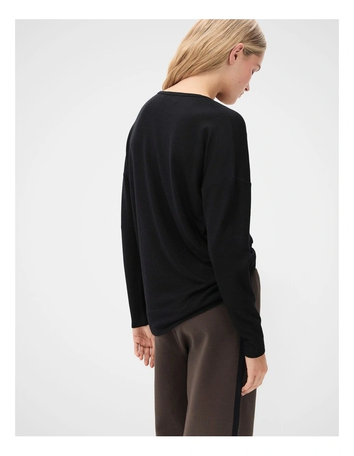 Soft V Neck Long Sleeve Tee image 2