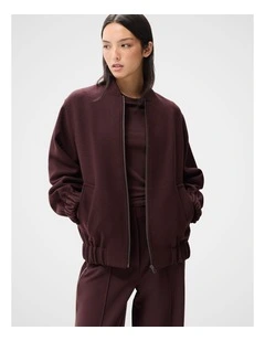 Wool Blend Bomber Jacket