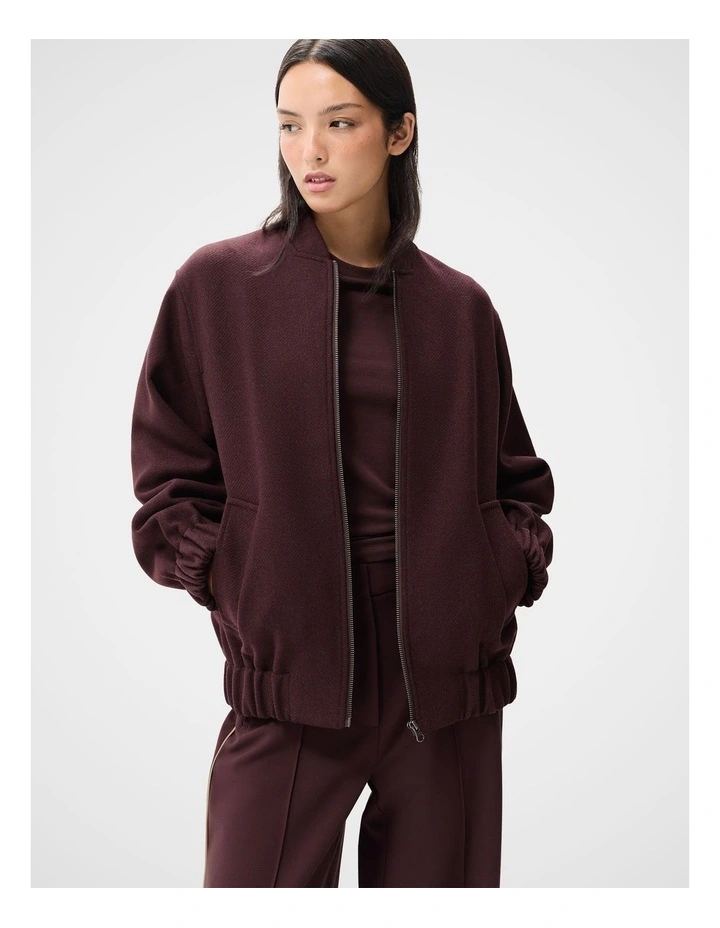 Wool Blend Bomber Jacket image 1
