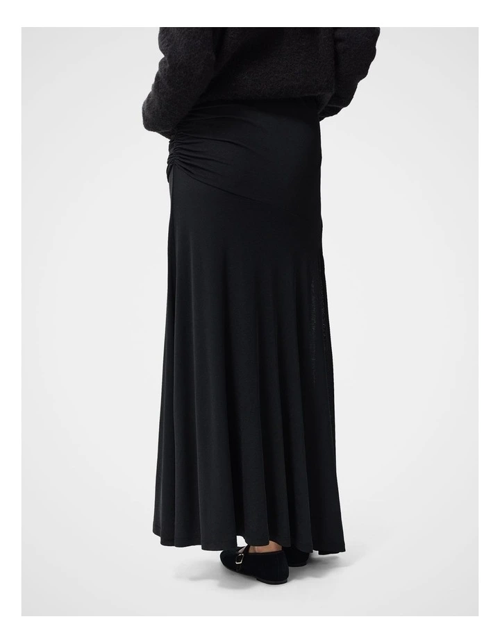 Ruched Mesh Maxi Skirt image 2