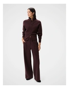 Sporty Tailored Pant in Purple