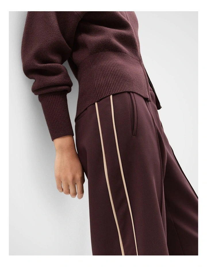 Sporty Tailored Pant in Purple image 3