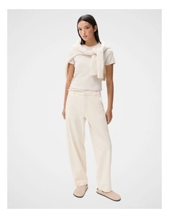 Urban Barrel Leg Pant in Cream