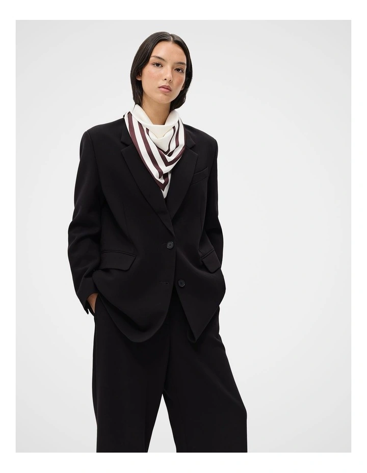 Printed Scarf in Red image 5