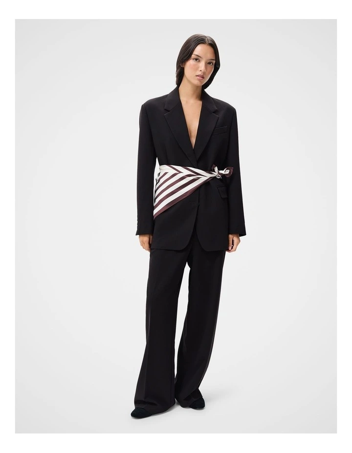 Printed Scarf in Red image 6